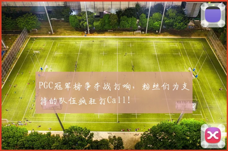 PGC冠军榜争夺战打响,粉丝们为支持的队伍疯狂打Call!
